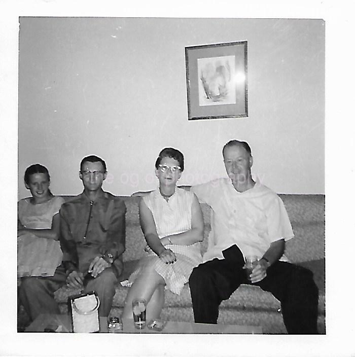 50\'s 60\'s Found Photograph bw WOMEN MEN Original Portrait VINTAGE 08 12 B