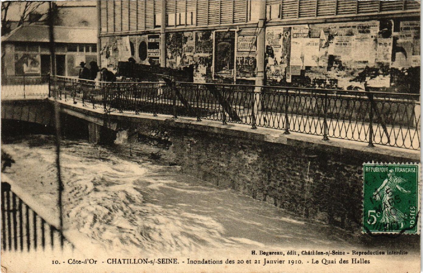 CPA CHATILLON-sur-SEINE - Floods of 20 and 21 Jan.1910 (586698)