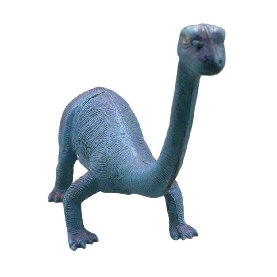 Vintage 1985 Brontosaurus Imperial True Prehistoric Replica Dinosaur Blue/Purple