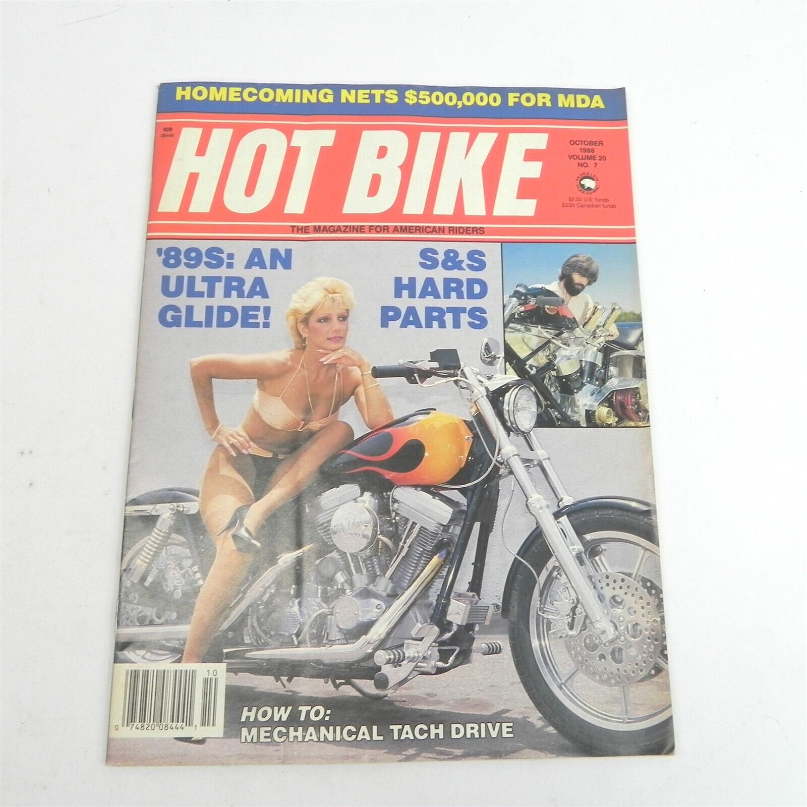 OCTOBER 1988 HOT BIKE MOTORCYCLE MAGAZINE SINGLE ISSUE SPORT BIKES CRUISERS