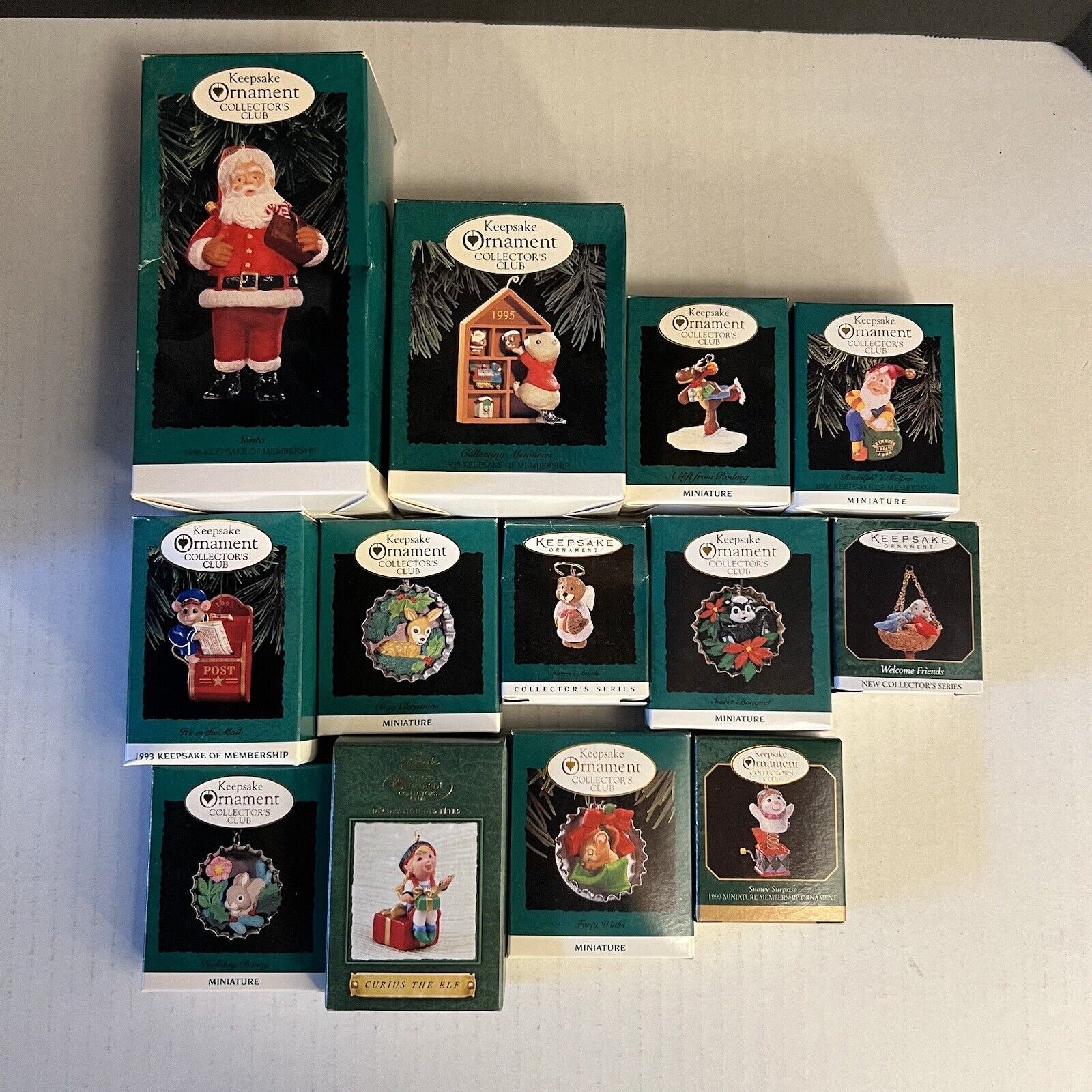 Lot Of 13 Hallmark Collector Series Club Keepsake Christmas Ornaments