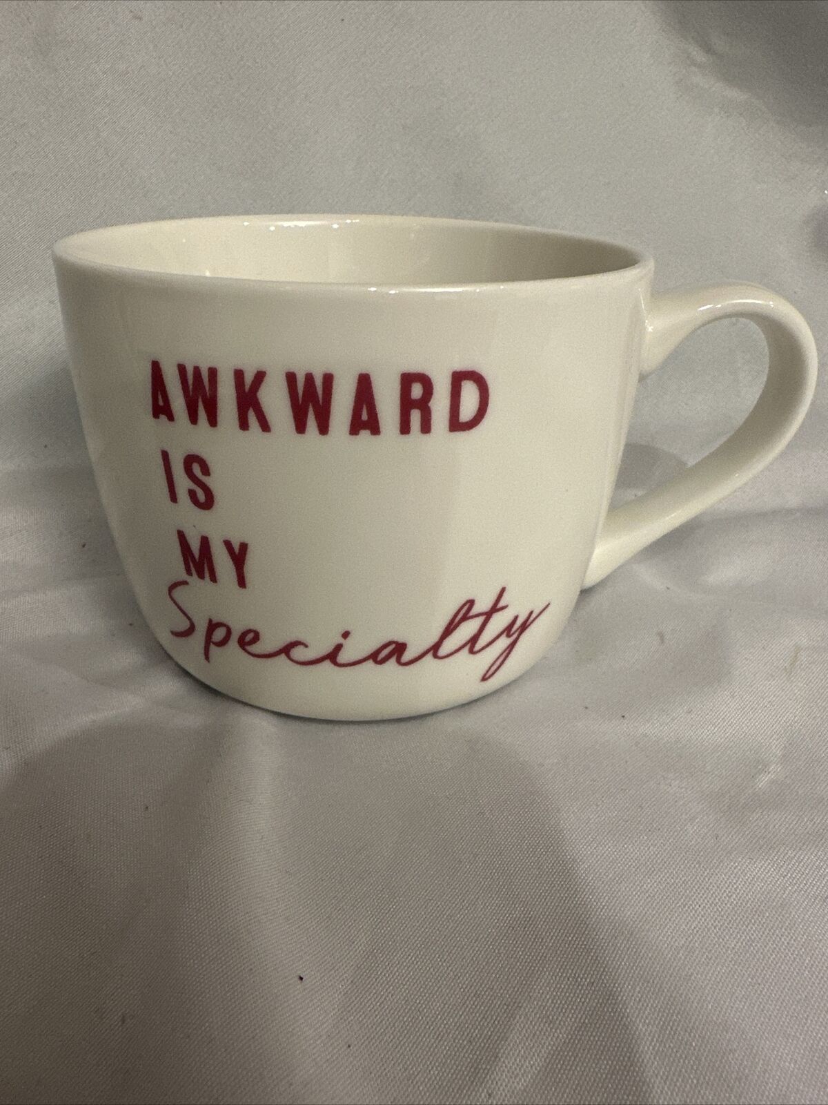 Opalhouse Wide Mouth 14oz Porcelain “Awkward Is My Specialty” Mug 