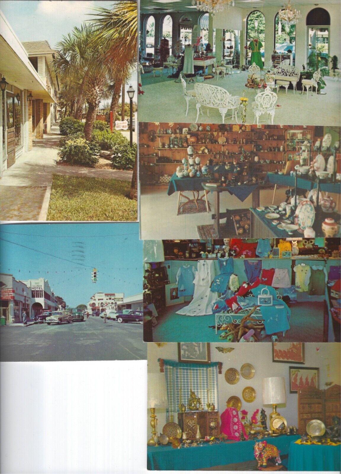 Vintage 1950s/60s Lot of 9 Vero Beach FL Stores Shops Restaurants  SEE ALL PICS