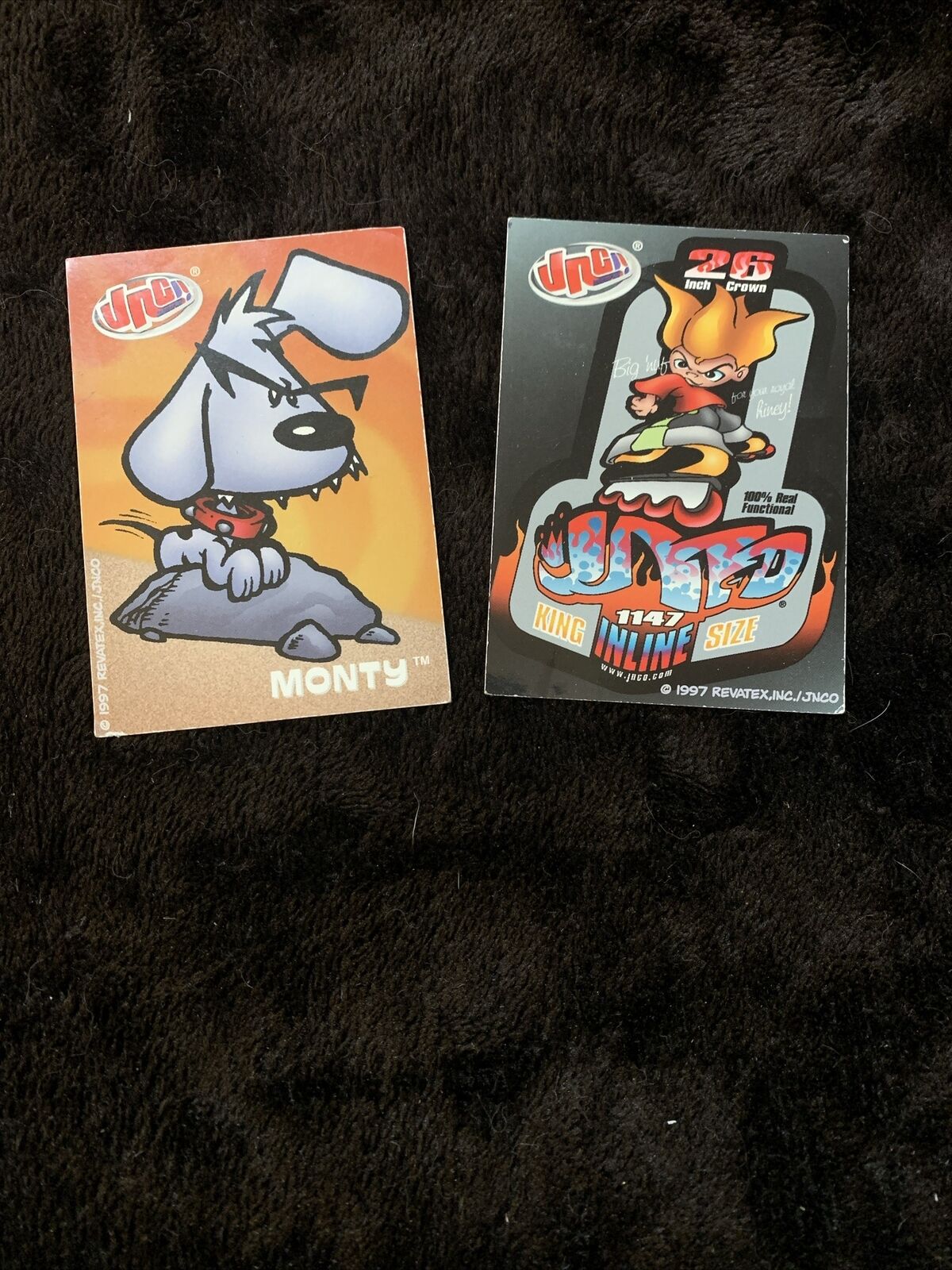 JNCO Cards (Super Rare) 1997 The True Stories Of Flamehead #11 & #25 Set Of 2.