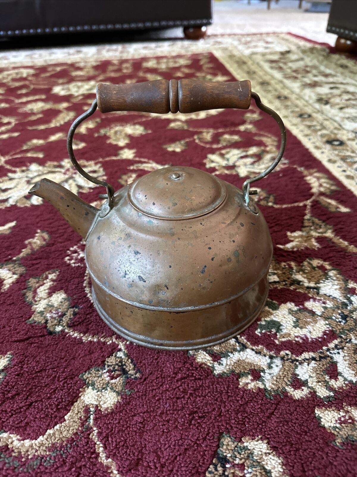 Paul Revere Copper Kettle Vintage Tea Pot Revere Ware Wood Handle Rome NY