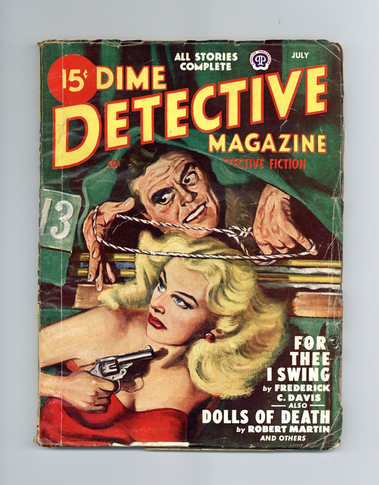 Dime Detective Magazine Pulp Jul 1948 Vol. 57 #3 VG