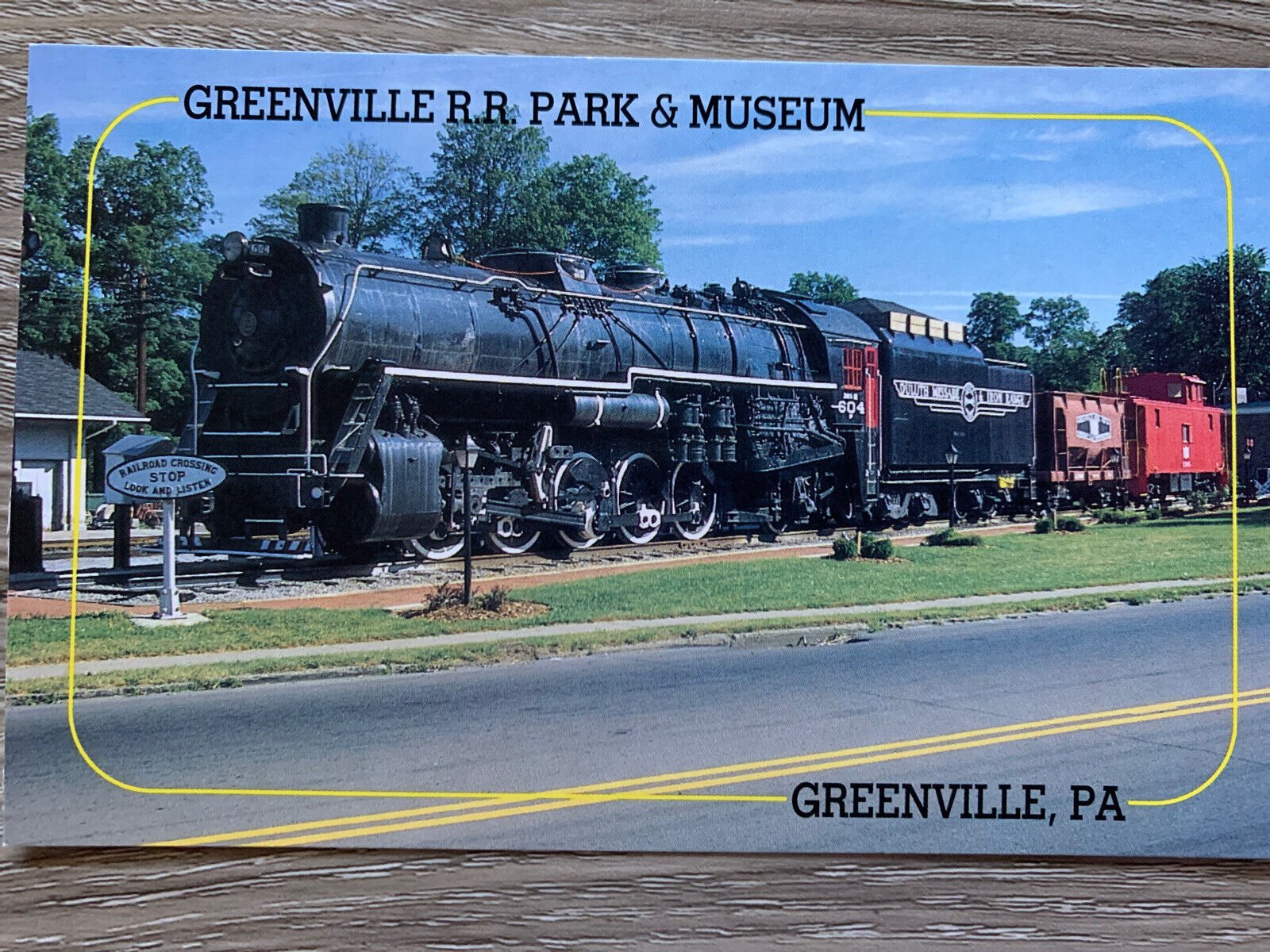 Greenville R.R. Park And Museum Train Postcard K1-1WBS30