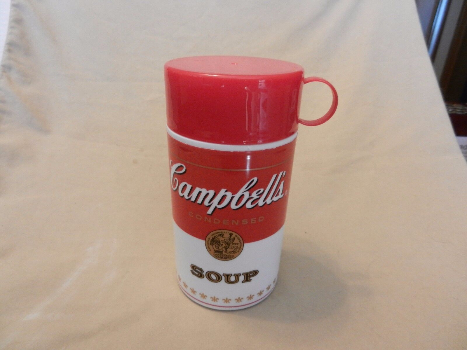 Campbell\'s Soup Red & White Plastic Thermos from 2010