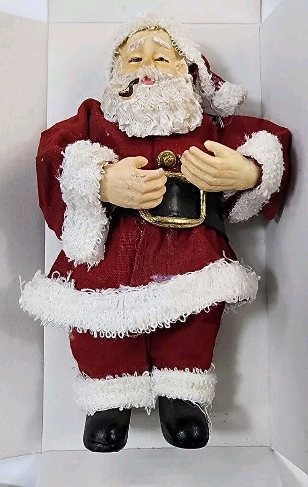 Santa Claus figurine Vintage Fabric Mache  6\