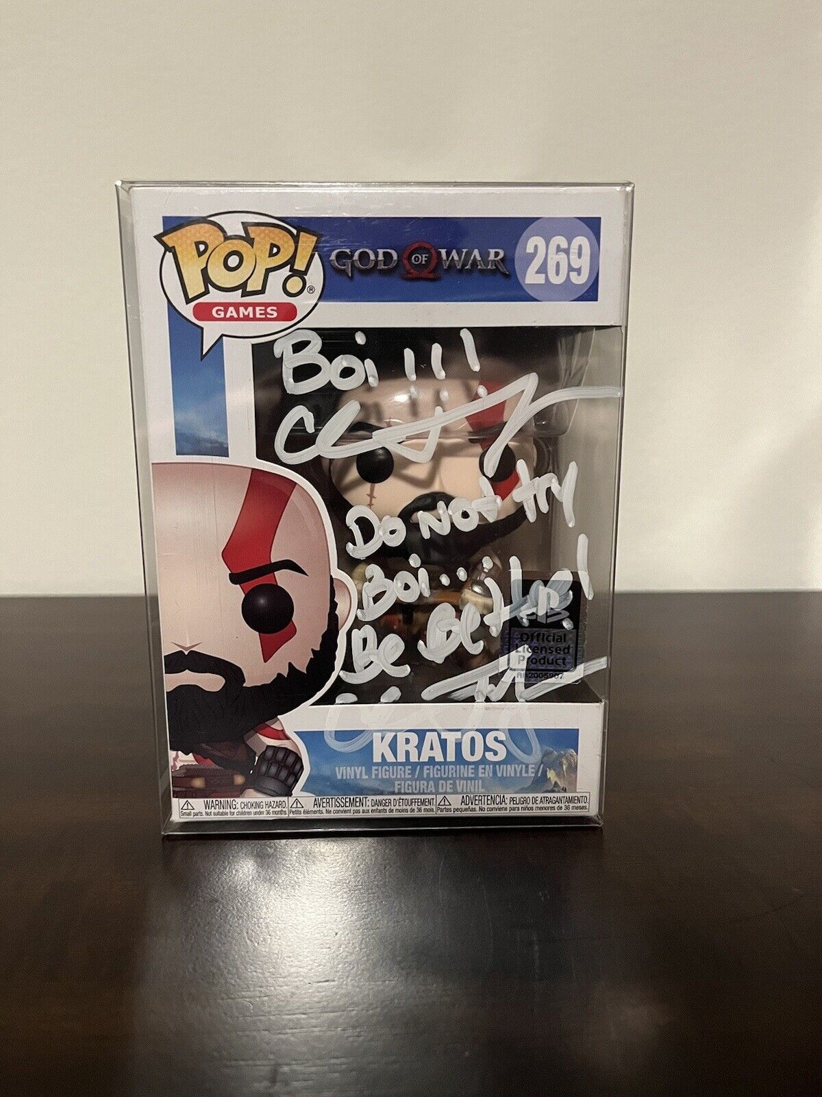 Kratos Funko Pop Signed By Christopher Judge