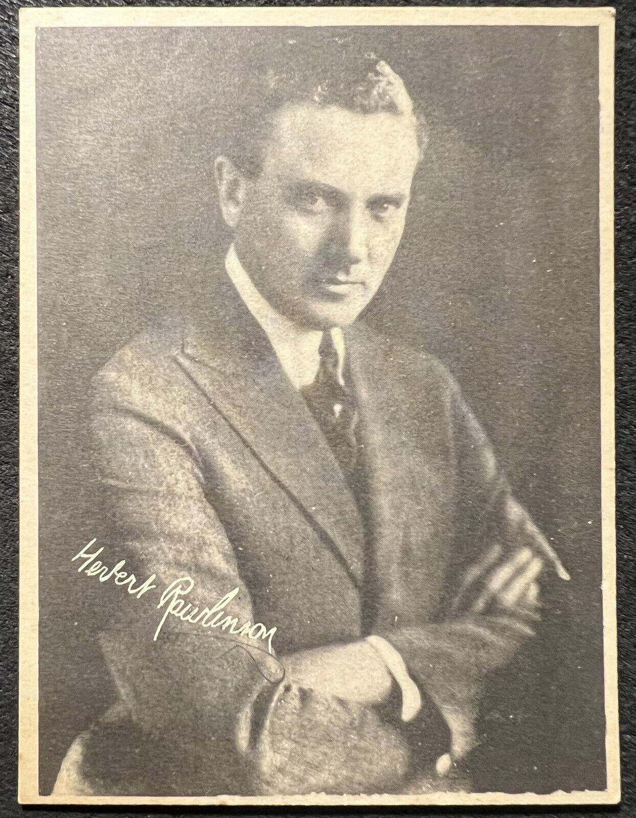 1920s W628 KASHIN MOTION PICTURE STARS LARGE HERBERT RAWLINSON CARD VG