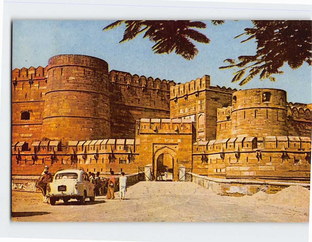 Postcard Amar Singh Gate, Agra Fort, Agra, India