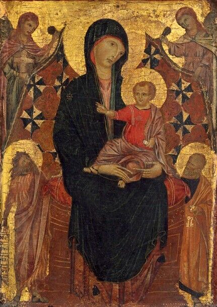 Art Oil painting Madonna-and-Child-with-Saint-John-the-Baptist-and-Saint-P