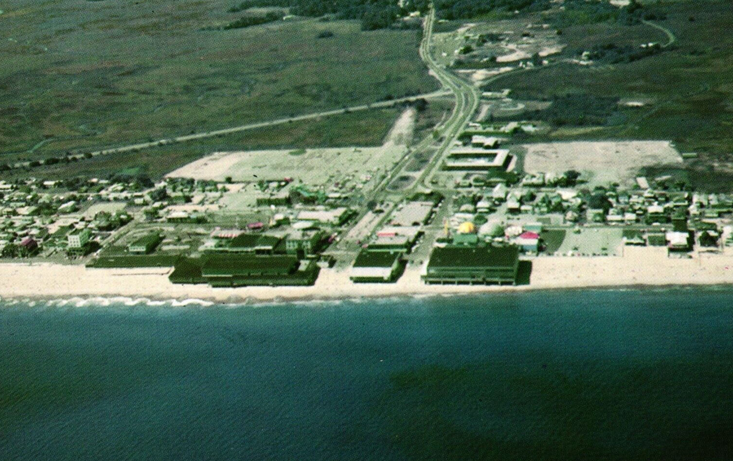 Aerial View Salisbury Beach Massachusetts MA Unposted C1940 Vintage Postcard