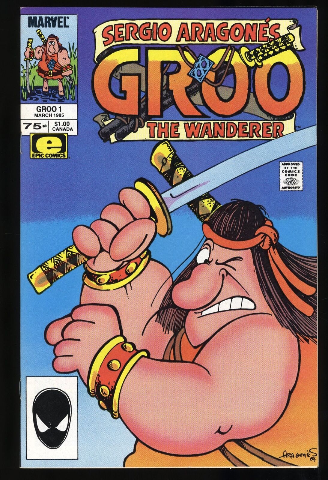 Groo the Wanderer (1985) #1 NM+ 9.6 Sergio Aragones Art Marvel 1985