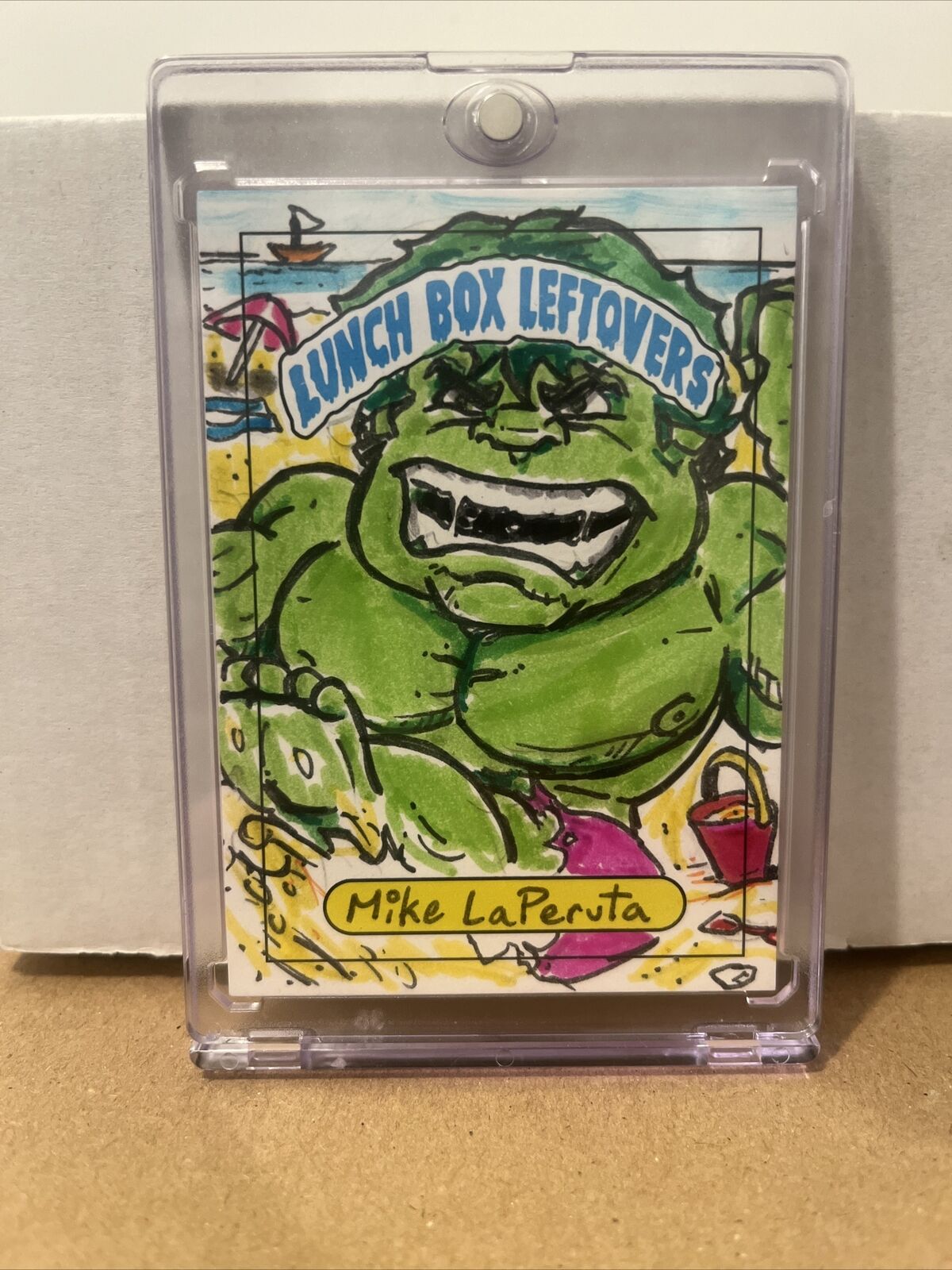SSFC Lunch Box Leftovers Artist Sketch Card Mike LaPeruta One Of Kind Chase 1/1