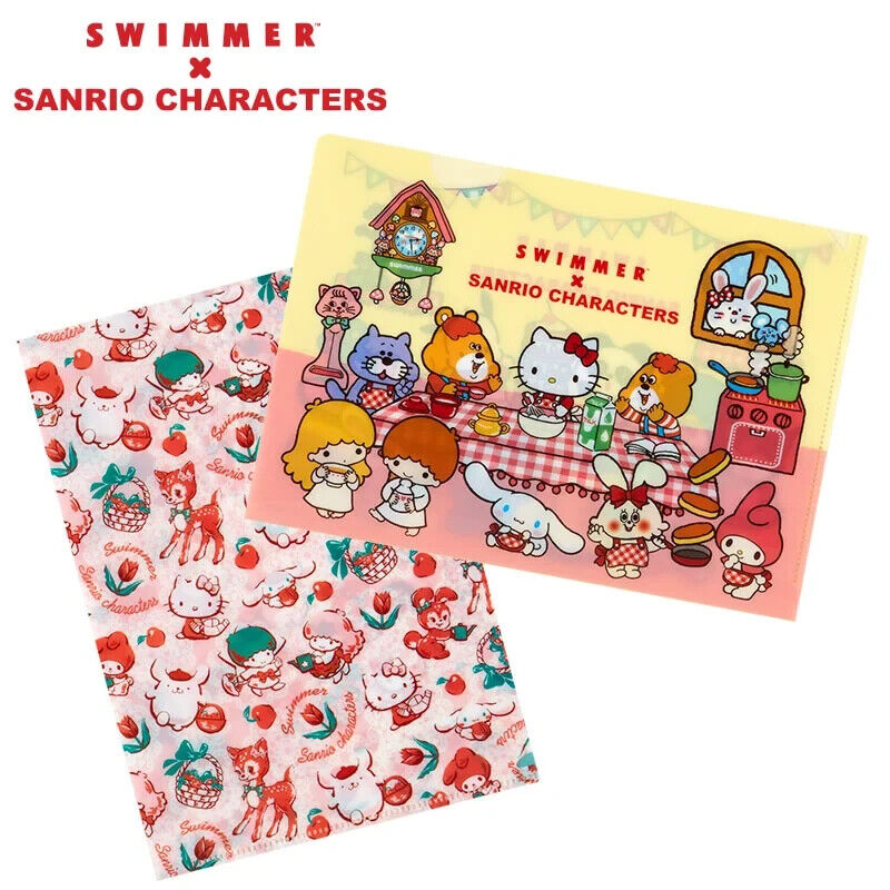 SWIMMER × Sanrio Characters 2 Design File Set Made in Japan 2024 Kitty My Melody