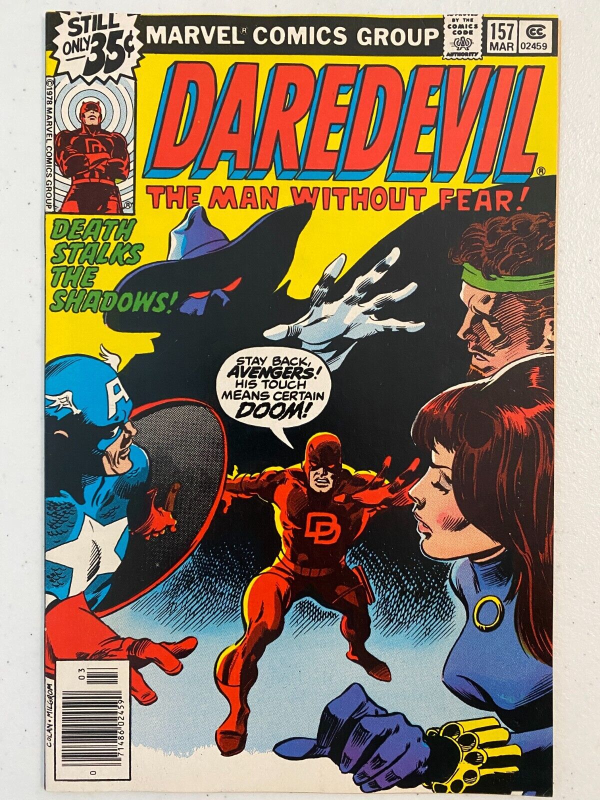 Daredevil # 157 (1979) Marvel Avengers DEATH STALKER Ani-Men Colon Art VF/NM