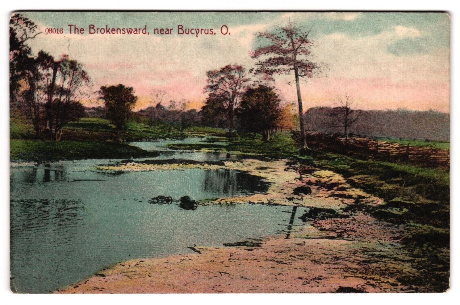 The Brokensward near Bucyrus Ohio OH BrokenSword? Ghost Town c1940s Postcard