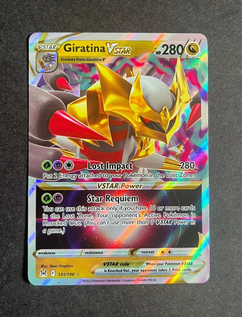 Pokémon TCG Giratina VSTAR 131/196 Lost Origin Holo Ultra Rare NM #1