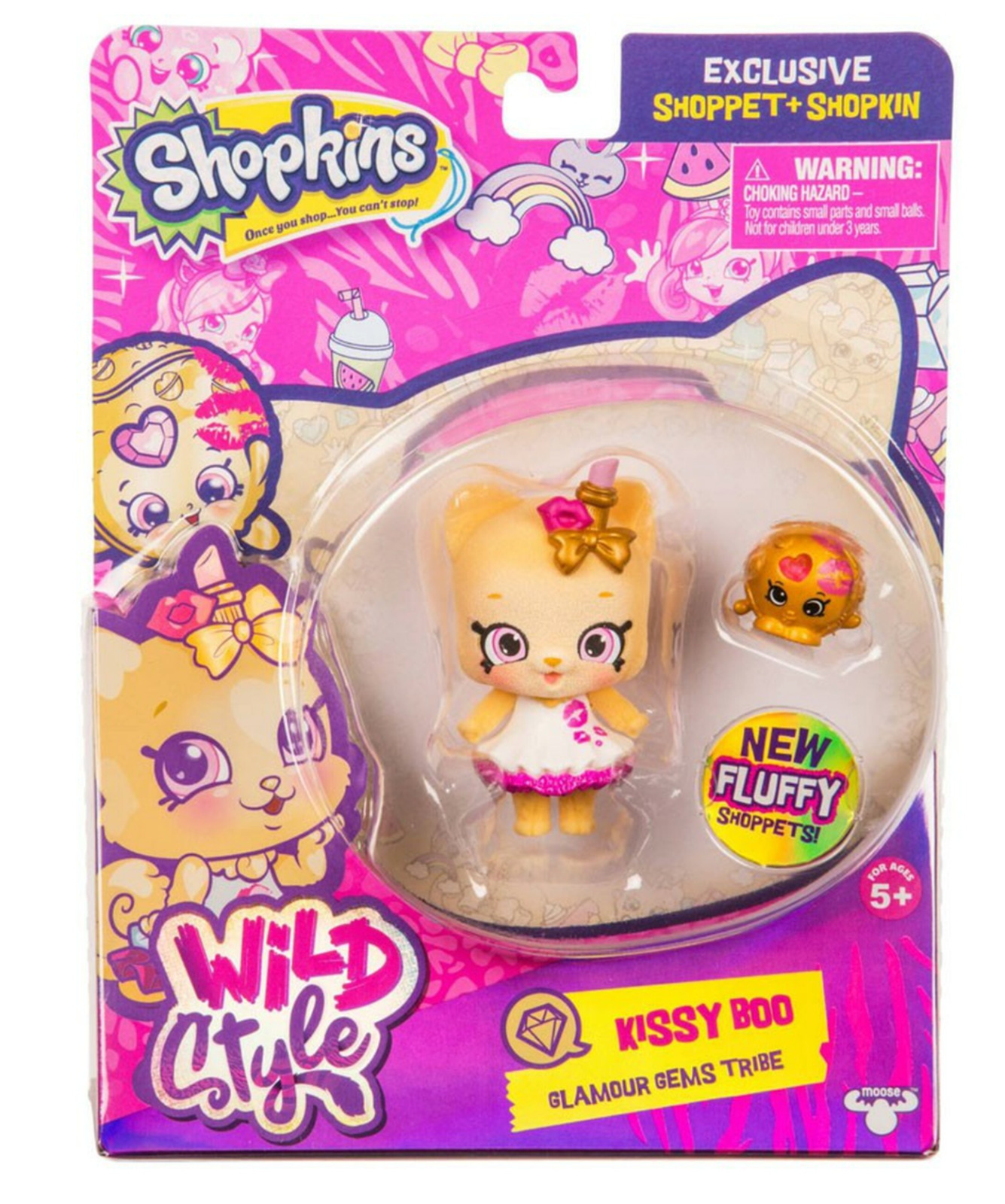 Shopkins Shoppets Season 9 Wild Style Kissy Boo Doll Figure