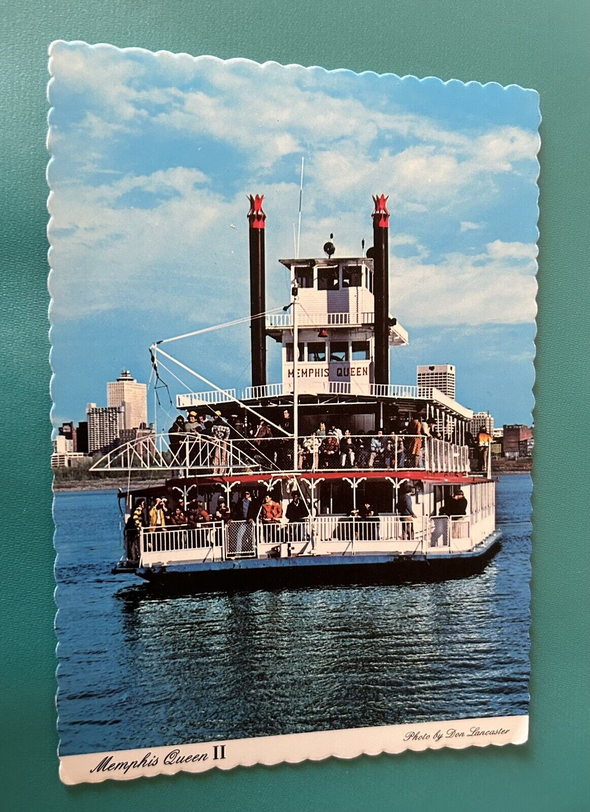 Memphis Queen II Ship Paddlewheel Tennessee Post Card