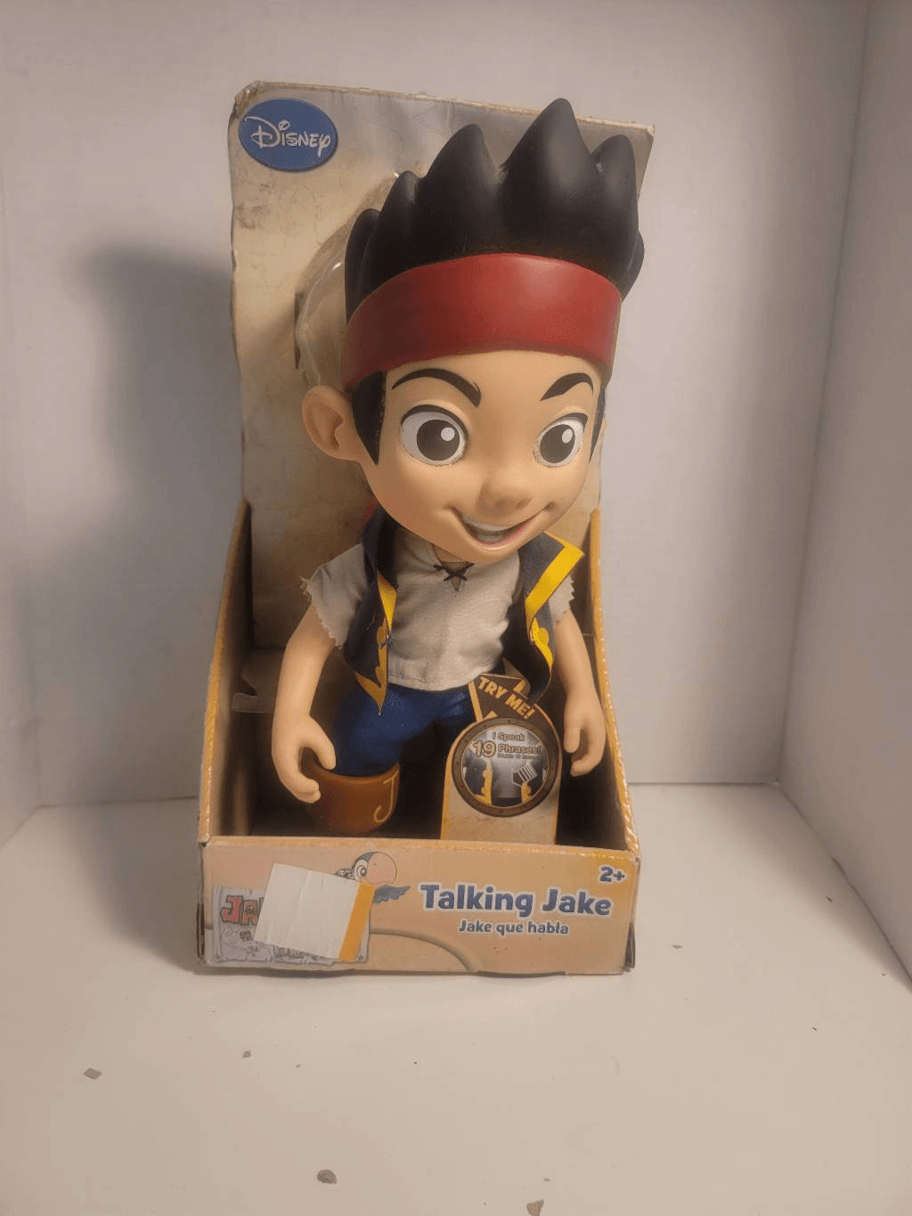 Disney Kids\' Multicolor Jake And The Never Land Pirate Talking Toy Doll NWOT