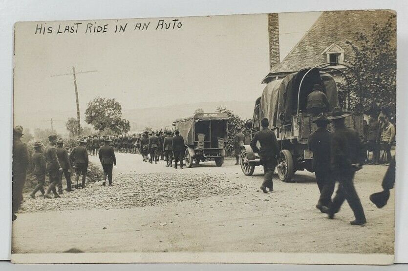 US Soldiers WW1 Era Funeral Procession \