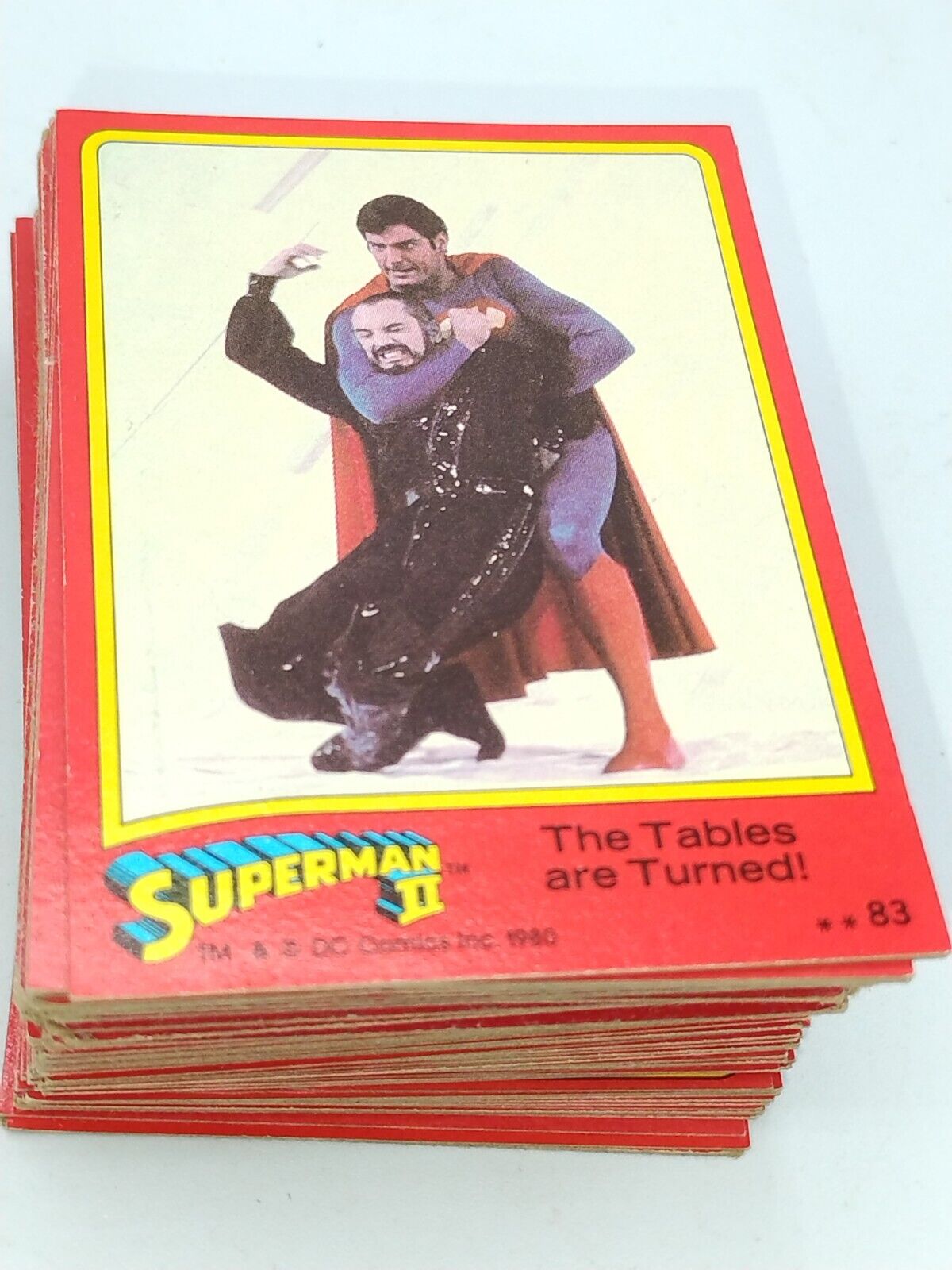 1980 Superman2 Trading Cards Topps DC Comics  LOT of 220 Cards
