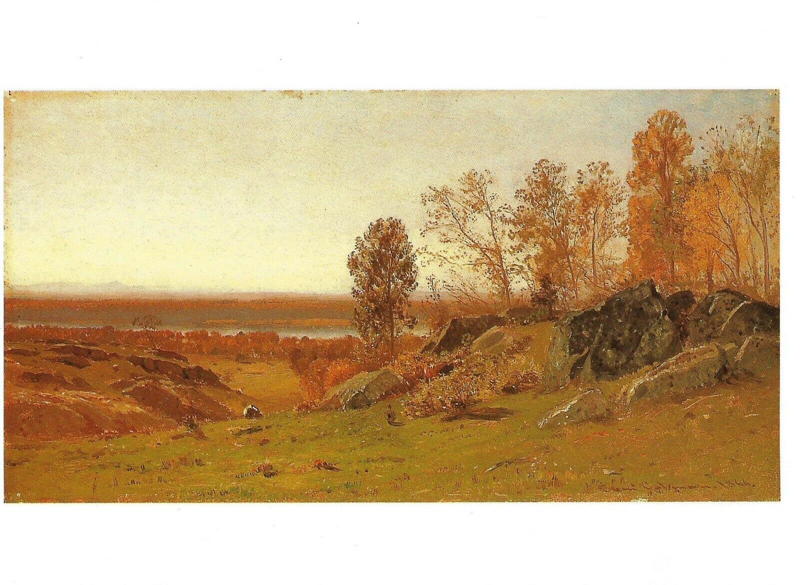 Postcard Samuel Coleman Landscape...Irvington-on-Hudson Wadsworth CT MINT 