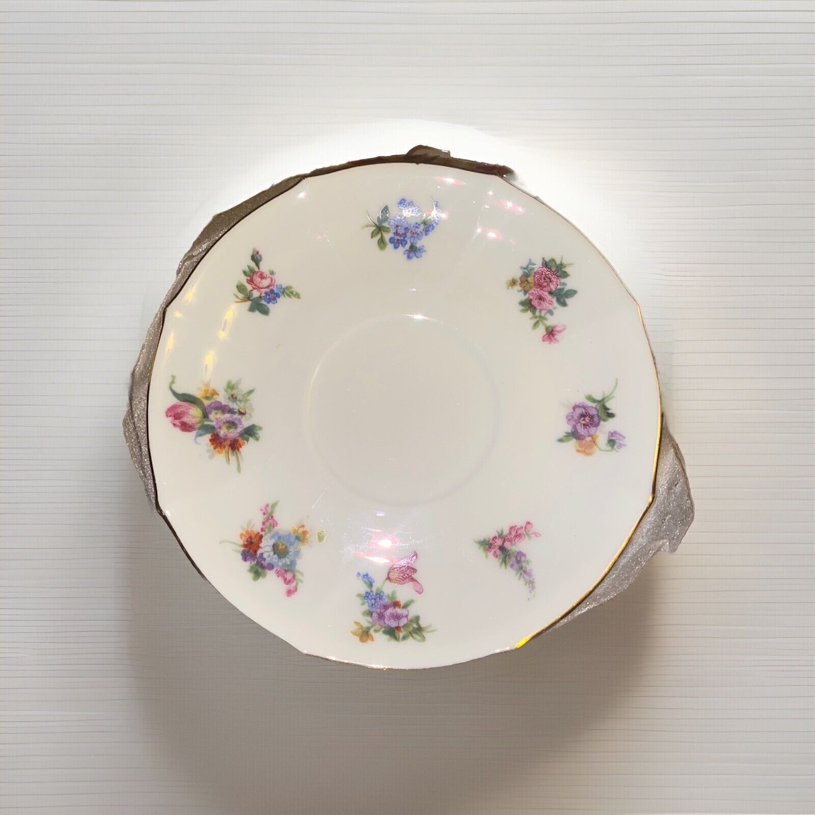 Tea cup saucer plate made in Barvaria. Vintage, 6\