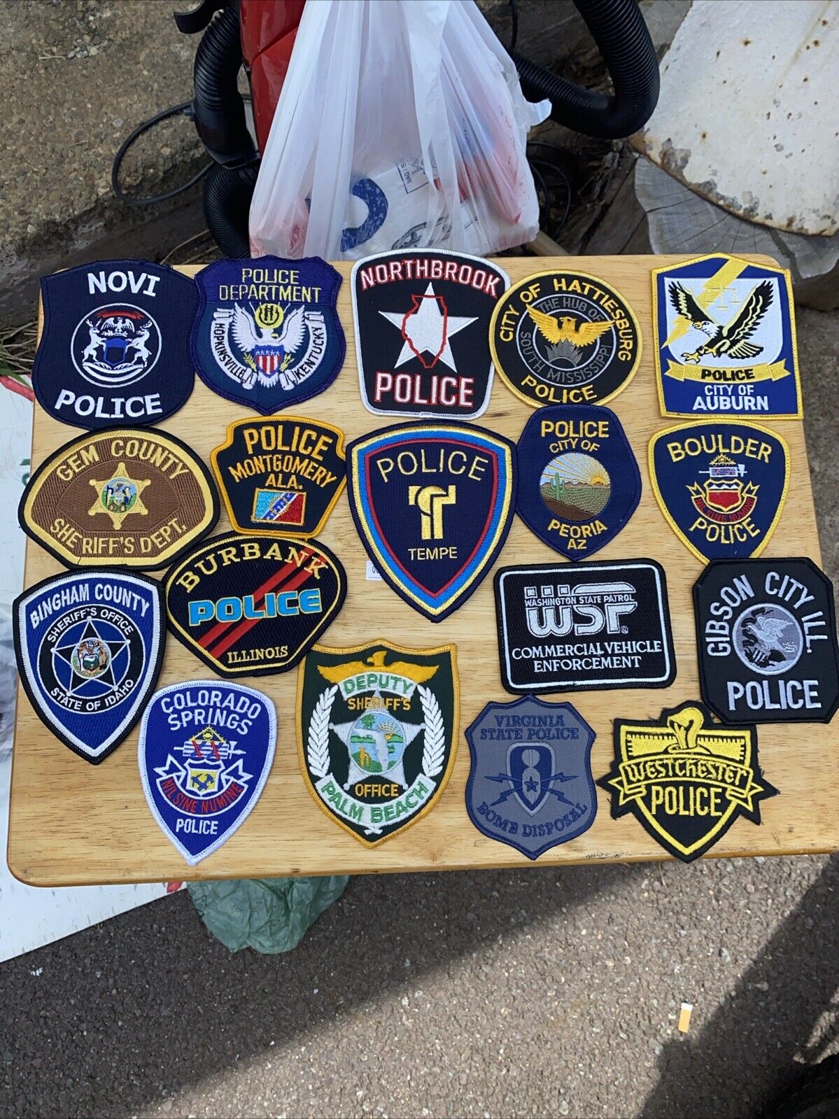 Lot of 18 Different Law Enforcement / Police Patches L@@K