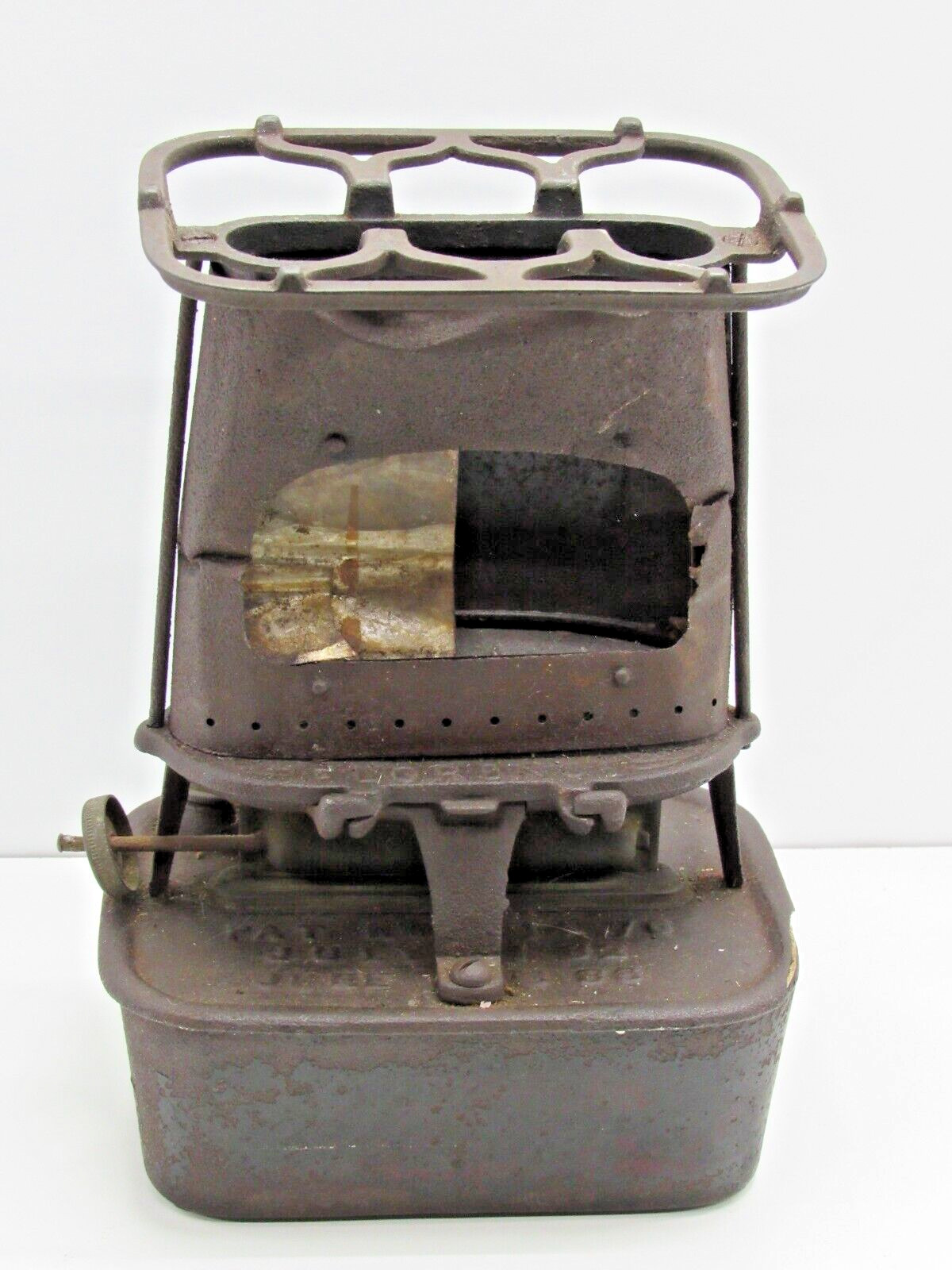 Antique Sad Iron Heater Kerosene Cast Iron Stove Florence For Parts / Repair #ED