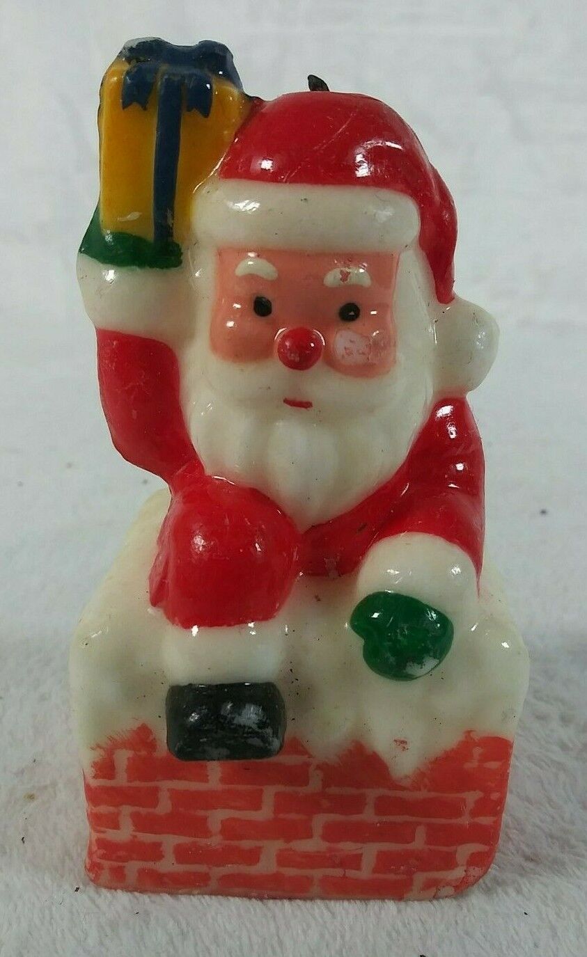 Christmas Santa Claus Chimney Gift Holiday Display Figurine