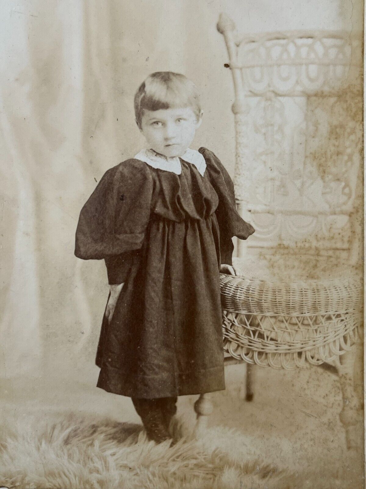 Asbury Park New Jersey Cabinet Photo ID'd JOAN STOUT DANGLER Pretty Girl 1893