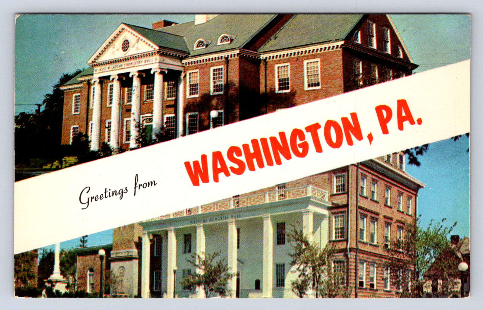 Vintage Postcard Greetings from Washington Pennsylvania 