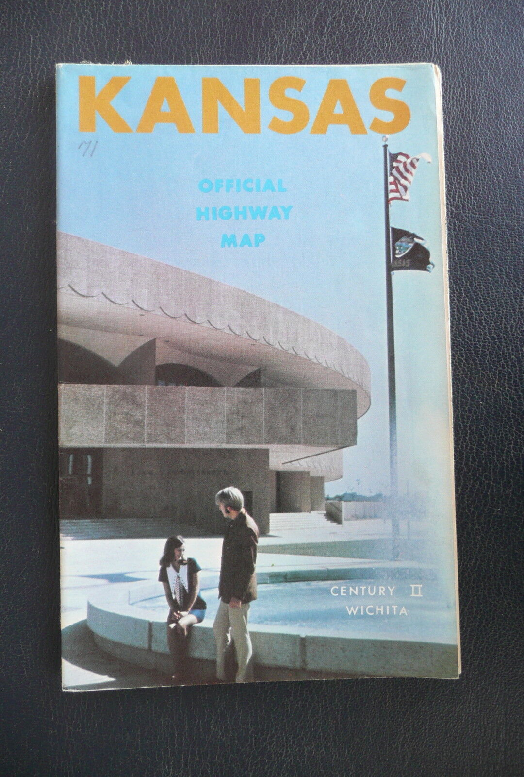 1966 Kansas official highway state road  map