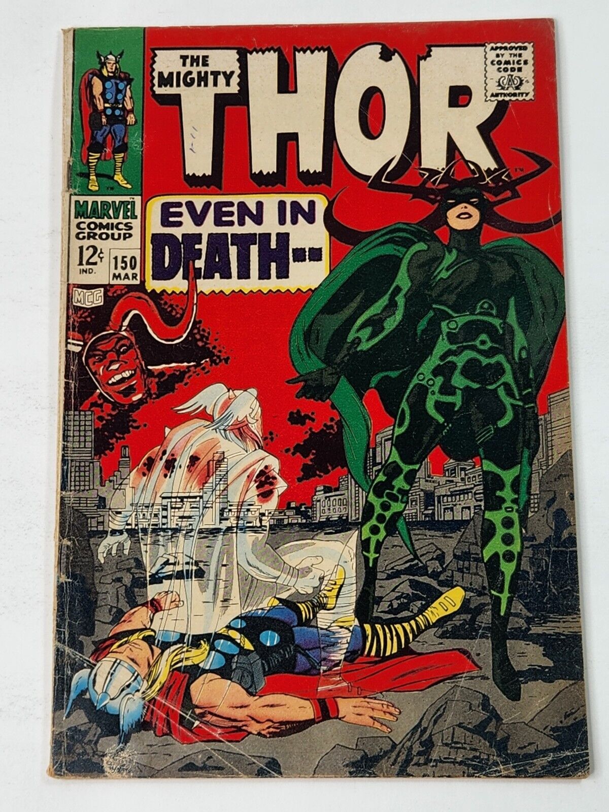 Mighty Thor 150 Origin Inhumans & Triton 1st Cover App Hela Silver Age 1968