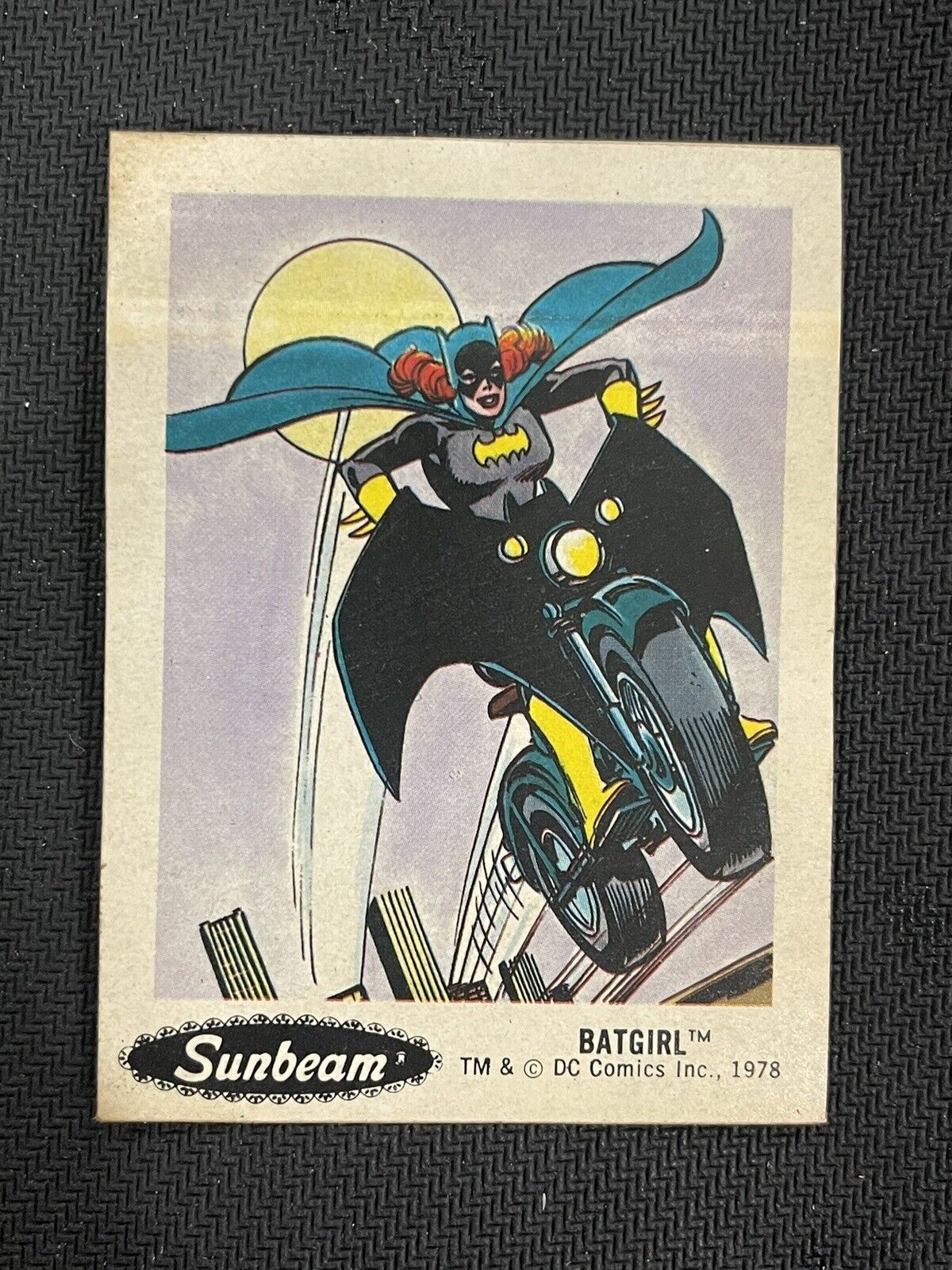 1978 Sunbeam DC Super Hero Stickers Batgirl #13