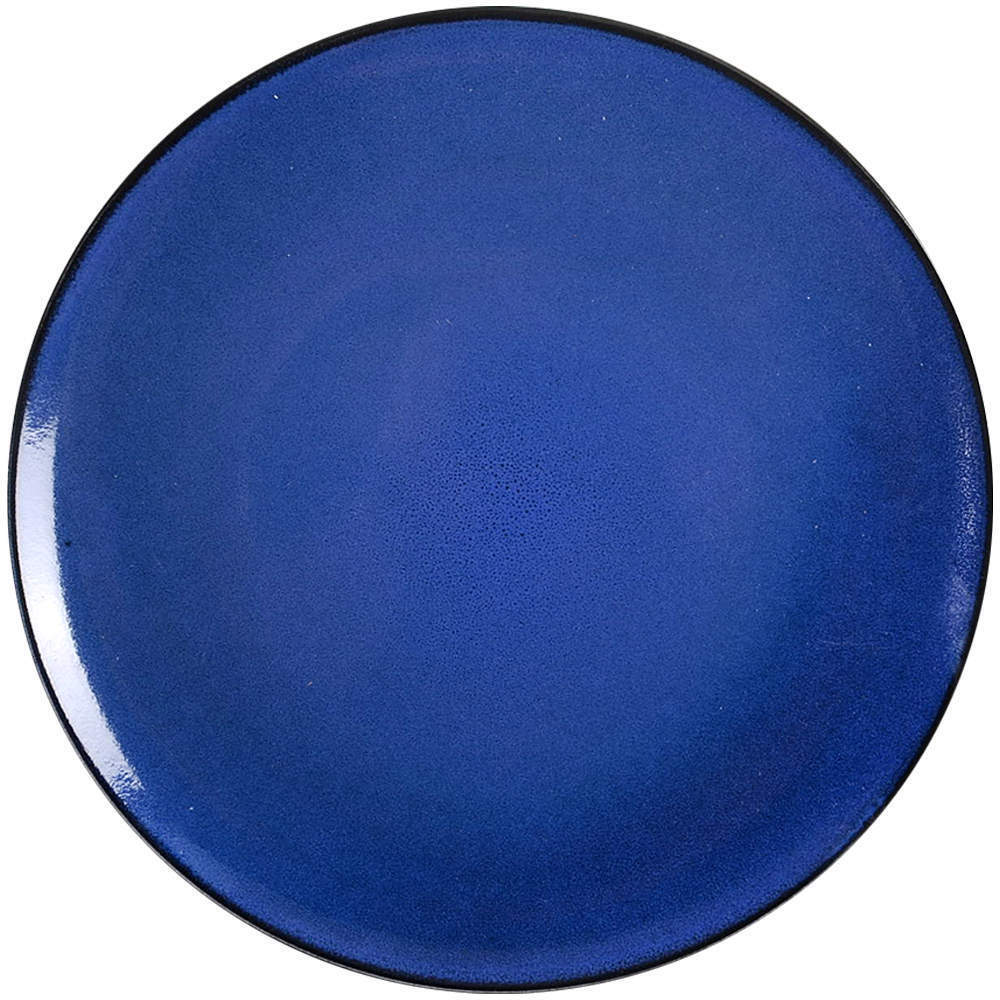 Gibson Designs Soho Lounge Round Blue Dinner Plate 11134021