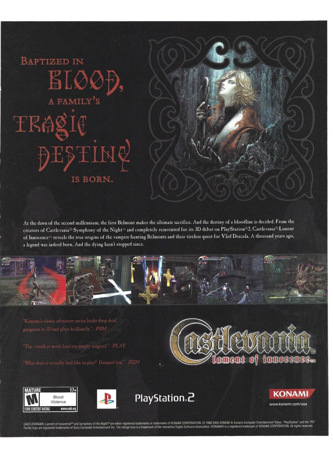 CASTLEVANIA (print ad 2003) \