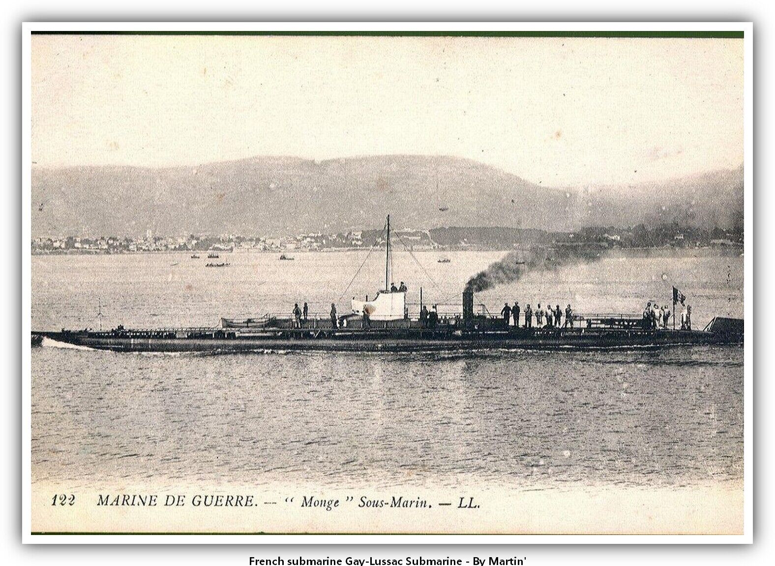 French submarine Gay-Lussac Submarine