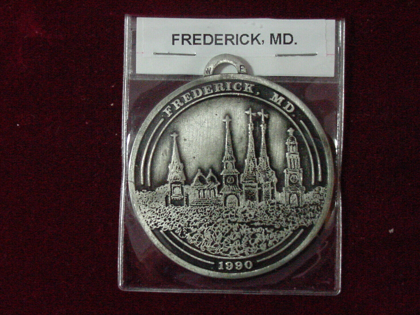RARE FREDERICK, Maryland  challenge coin 1990