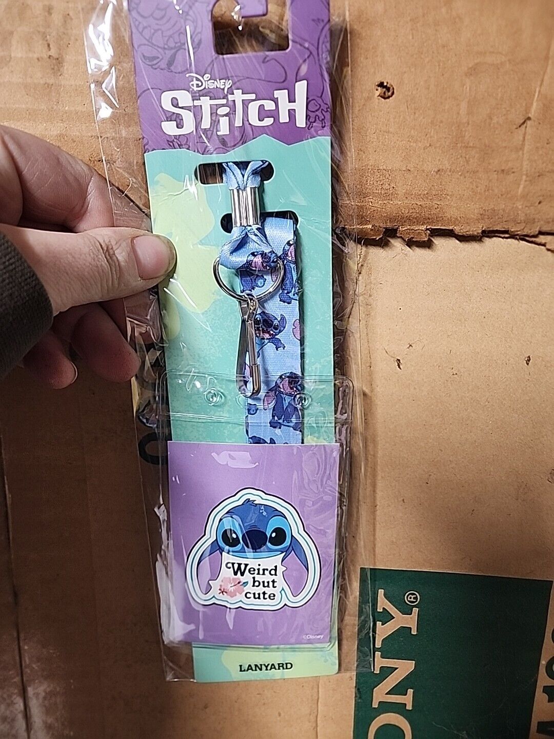 Disney stitch lanyard