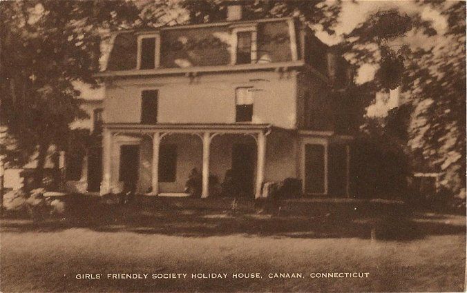 1956 Postcard - Girl\'s Friendly Society Holiday House - Canaan CT