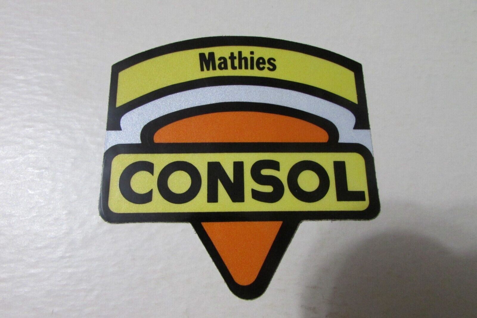 CONSOL COAL CO Mathies - COAL MINING STICKER-DECAL - WHITE BACK -