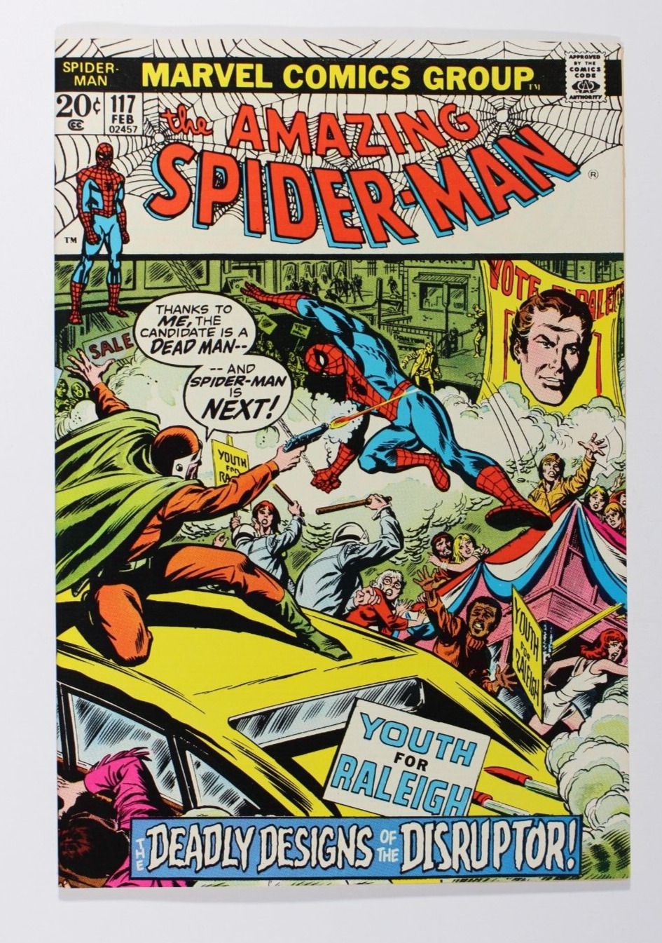 Amazing Spider-Man Vol 1 #117 (1973): Ist Appearance of Disruptor - Nice Copy