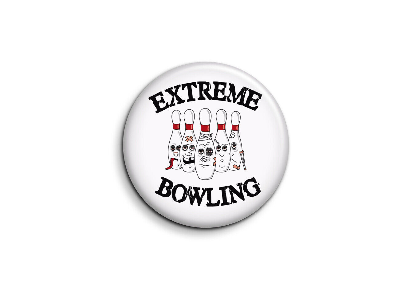 38mm Button Pin Sport Bowling Extreme Keel Strike Badge Pin