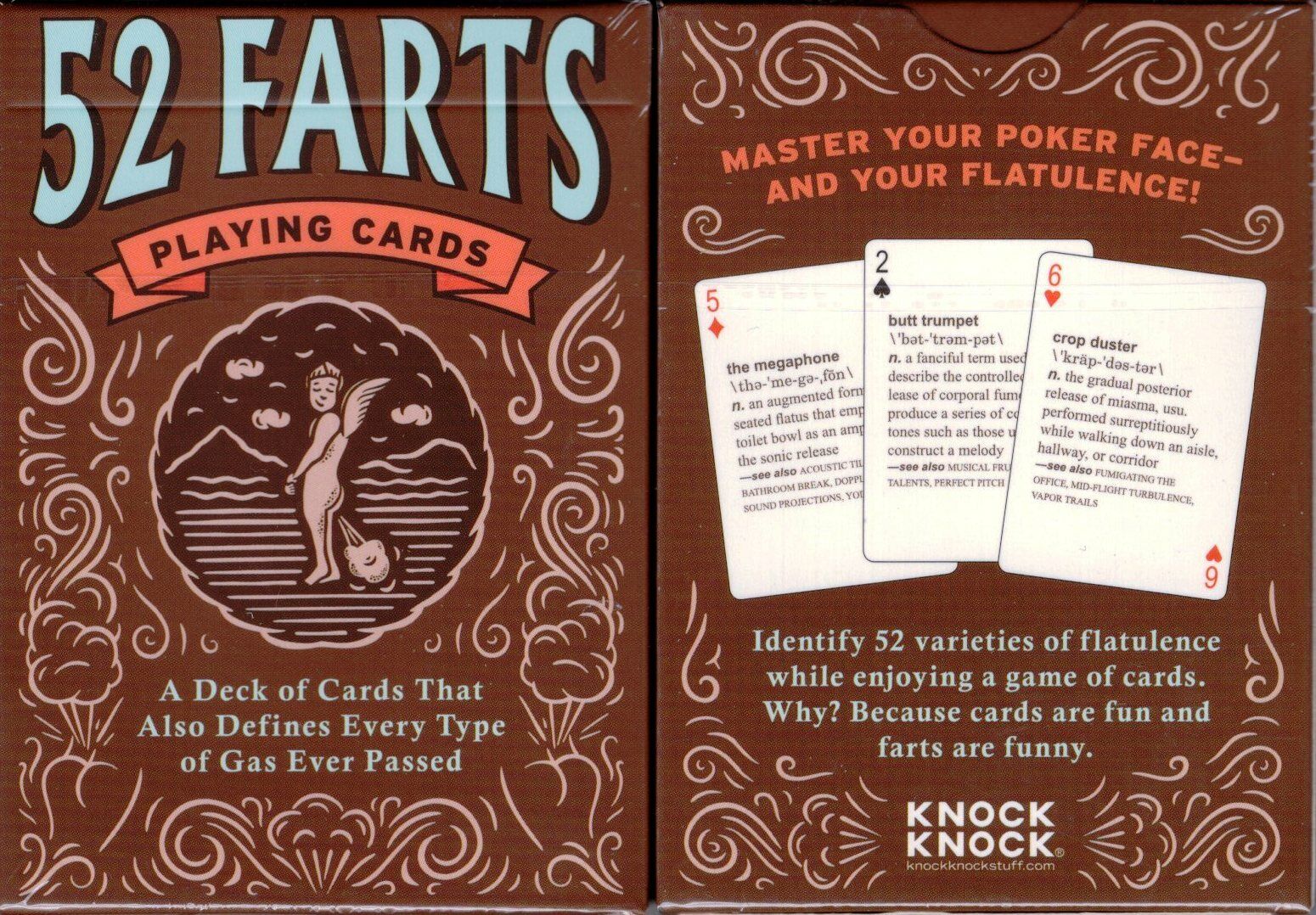 52 Farts Playing Cards Poker Size Deck Custom Limited New