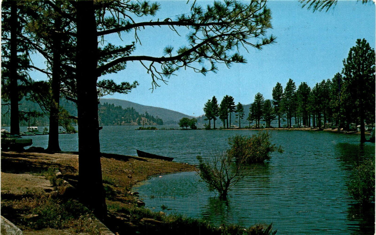 Lake Hemet, California, Mountain Center, Pines to Palms Highway 74, Postcard
